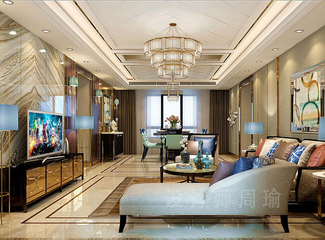 色肏在线免费观世纪江尚三室两厅168平装修设计效果欣赏